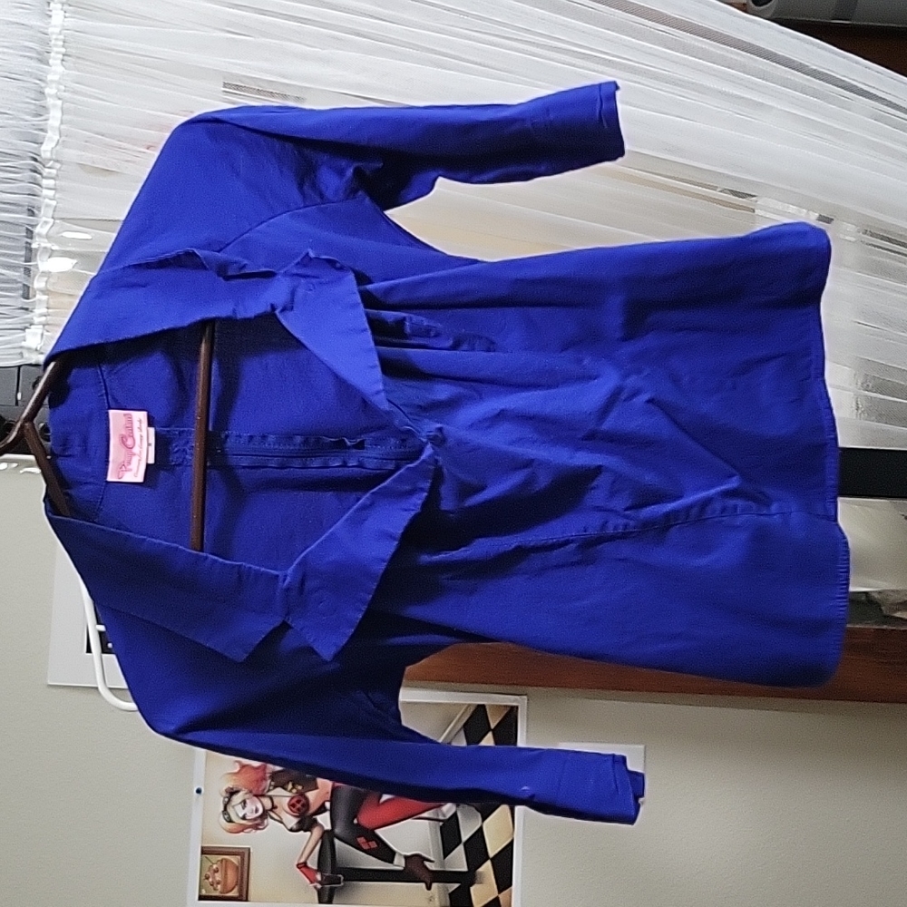 blue Doris top from pinup girl clothing
